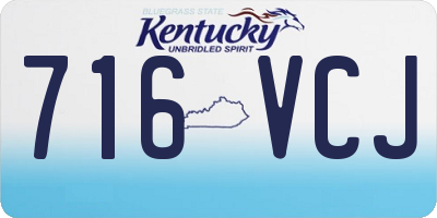 KY license plate 716VCJ