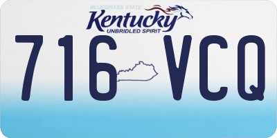 KY license plate 716VCQ