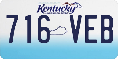 KY license plate 716VEB