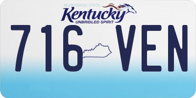 KY license plate 716VEN