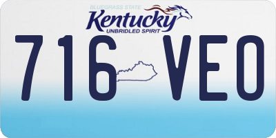 KY license plate 716VEO