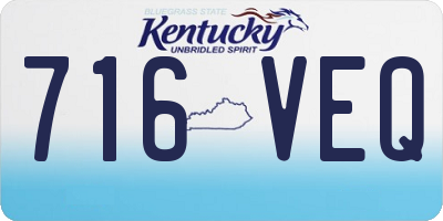 KY license plate 716VEQ