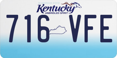 KY license plate 716VFE