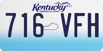 KY license plate 716VFH