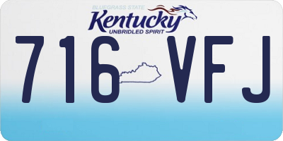 KY license plate 716VFJ