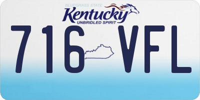 KY license plate 716VFL