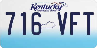 KY license plate 716VFT