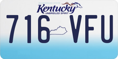 KY license plate 716VFU