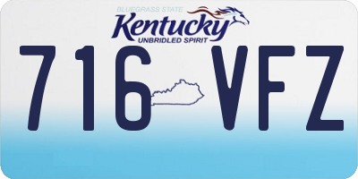 KY license plate 716VFZ