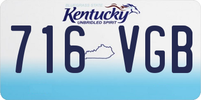 KY license plate 716VGB