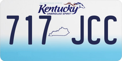 KY license plate 717JCC