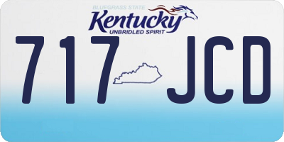 KY license plate 717JCD