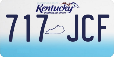 KY license plate 717JCF