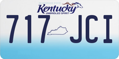 KY license plate 717JCI