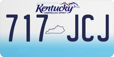 KY license plate 717JCJ