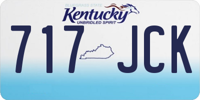 KY license plate 717JCK