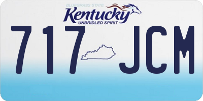 KY license plate 717JCM