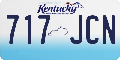 KY license plate 717JCN