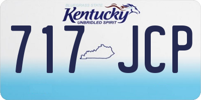 KY license plate 717JCP