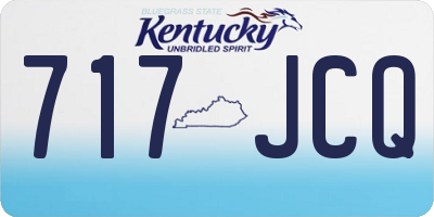 KY license plate 717JCQ