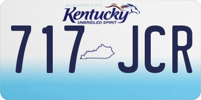 KY license plate 717JCR