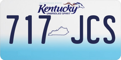 KY license plate 717JCS