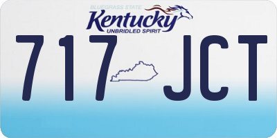 KY license plate 717JCT