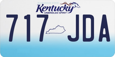 KY license plate 717JDA