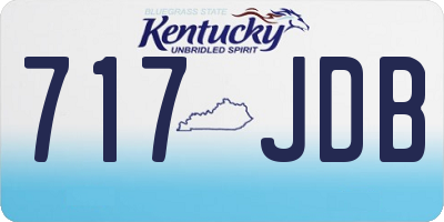 KY license plate 717JDB