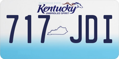KY license plate 717JDI