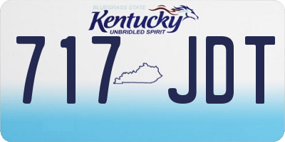 KY license plate 717JDT