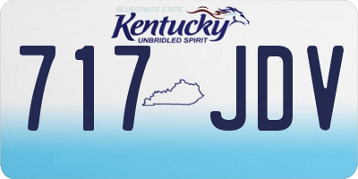 KY license plate 717JDV