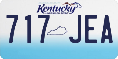 KY license plate 717JEA