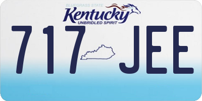 KY license plate 717JEE