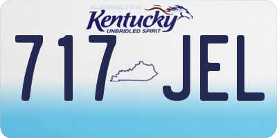 KY license plate 717JEL