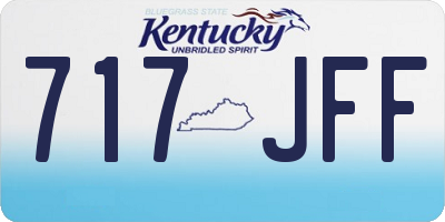 KY license plate 717JFF