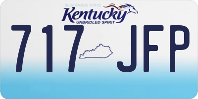 KY license plate 717JFP