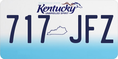 KY license plate 717JFZ