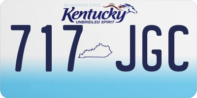 KY license plate 717JGC