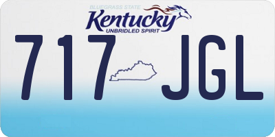 KY license plate 717JGL