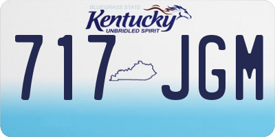 KY license plate 717JGM