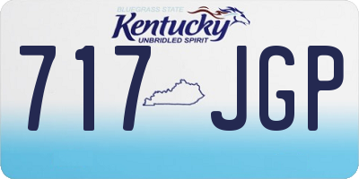 KY license plate 717JGP
