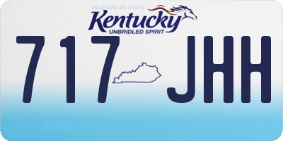 KY license plate 717JHH