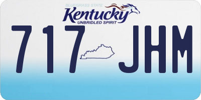 KY license plate 717JHM