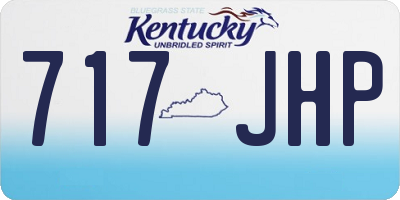 KY license plate 717JHP