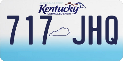 KY license plate 717JHQ