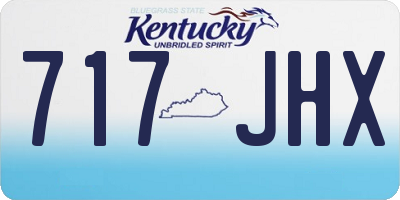 KY license plate 717JHX