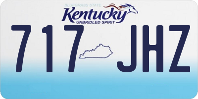 KY license plate 717JHZ