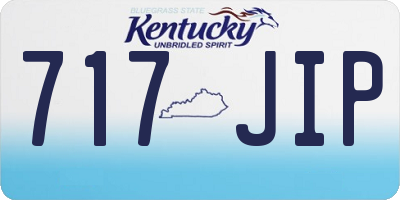 KY license plate 717JIP