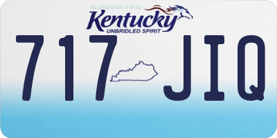 KY license plate 717JIQ